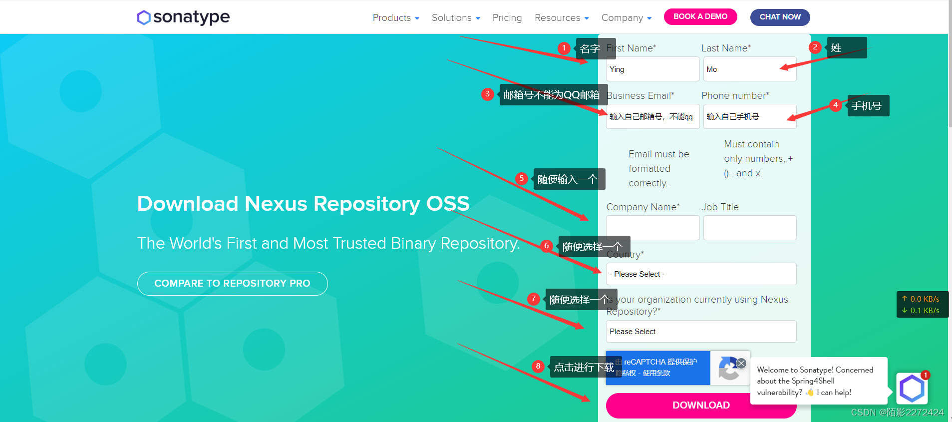 nexus artifactory download