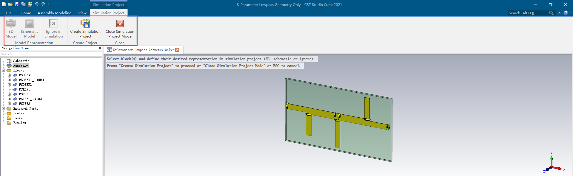 CST学习:CST DS中根据电路对3D model进行S参数仿真设置_cst 仿真s参数-CSDN博客