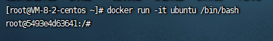 运行 ubuntu 容器 不带-d 示例