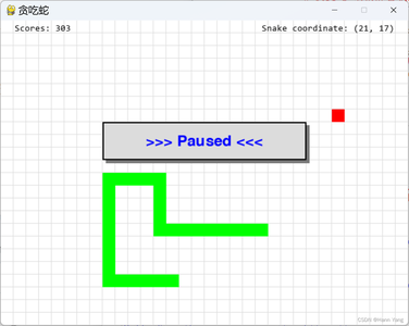 Python “贪吃蛇”游戏，在不断改进中学习pygame编程