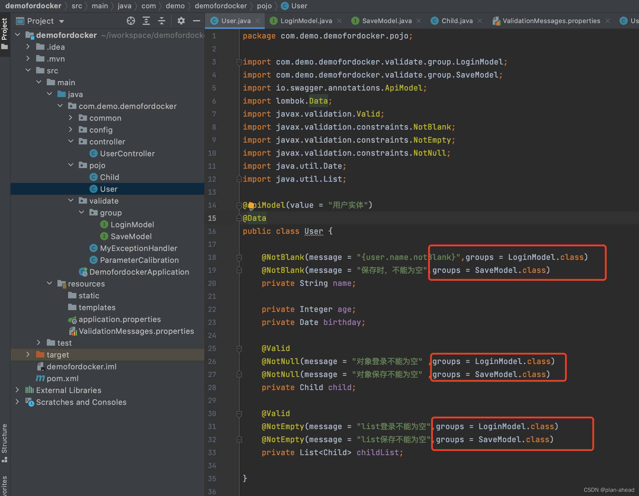 SpringBoot Validated Springboot Validated Plan Ahead CSDN