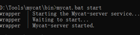 mycat 启动报错 The Mycat-server service was launched, but failed to start.