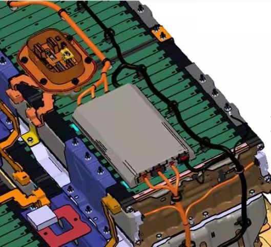 通用新能源电动车动力电池包详细结构三维3d数模据图纸模型,格式3dxml