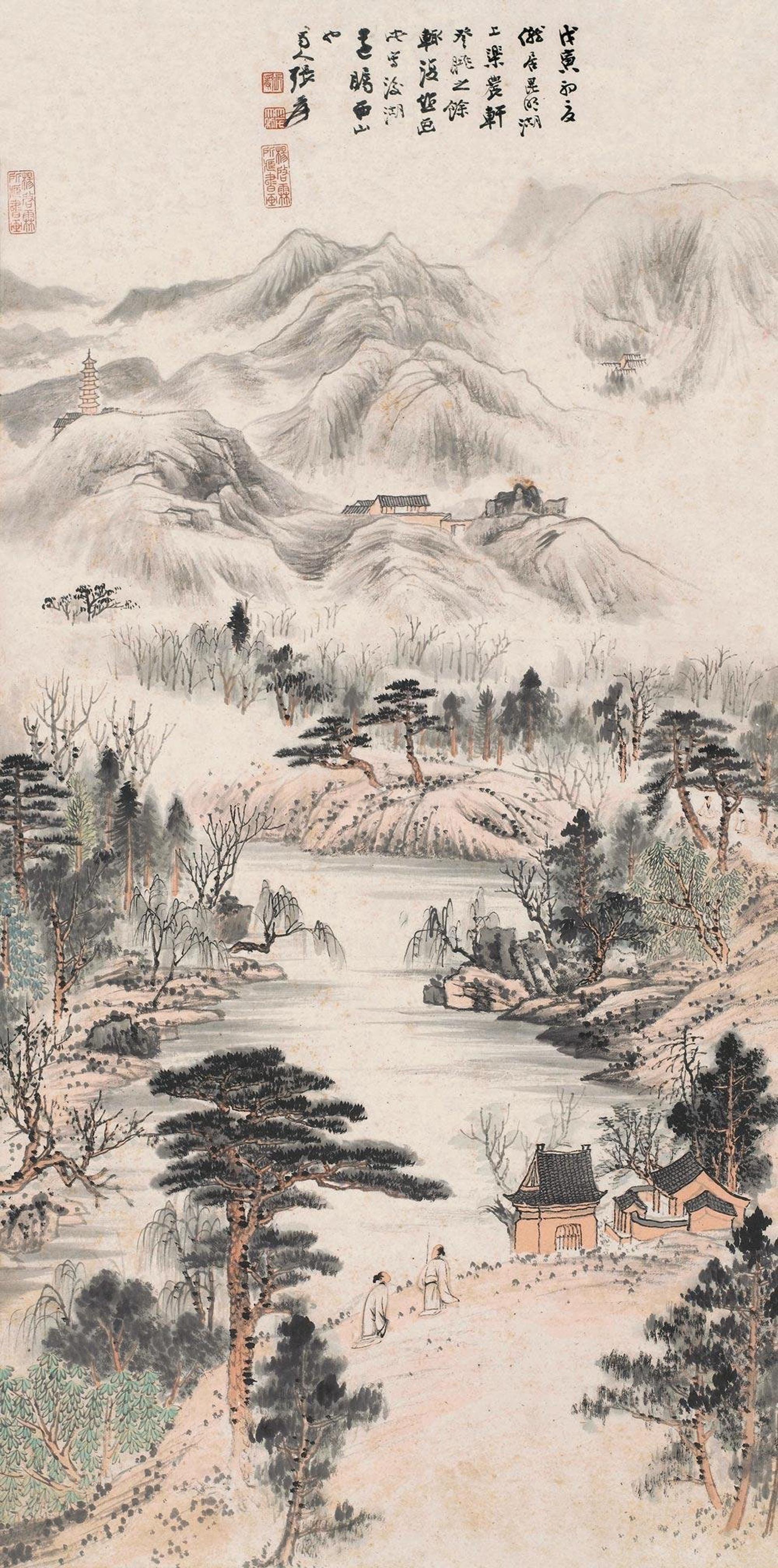 名画390 张大千《山水国画系列36幅》