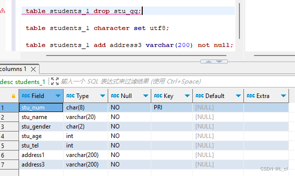 Mysql数据库 1. SQL基础语法和操作