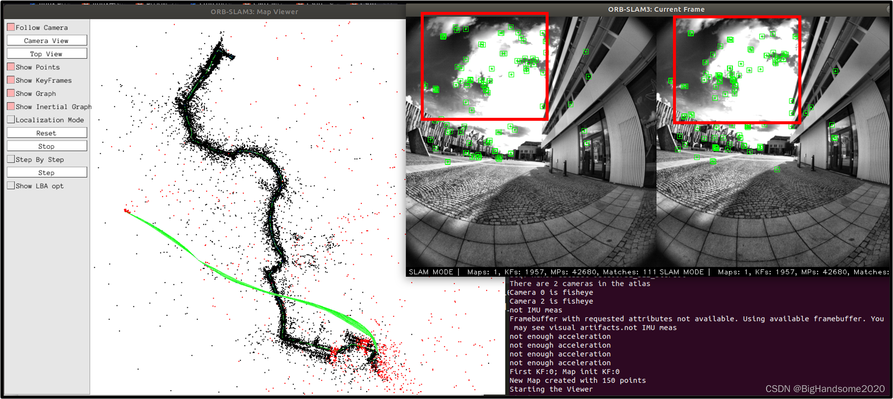 【算法】跑ORB-SLAM3遇到的问题、解决方法、效果展示（环境：Ubuntu18.04+ROS melodic）