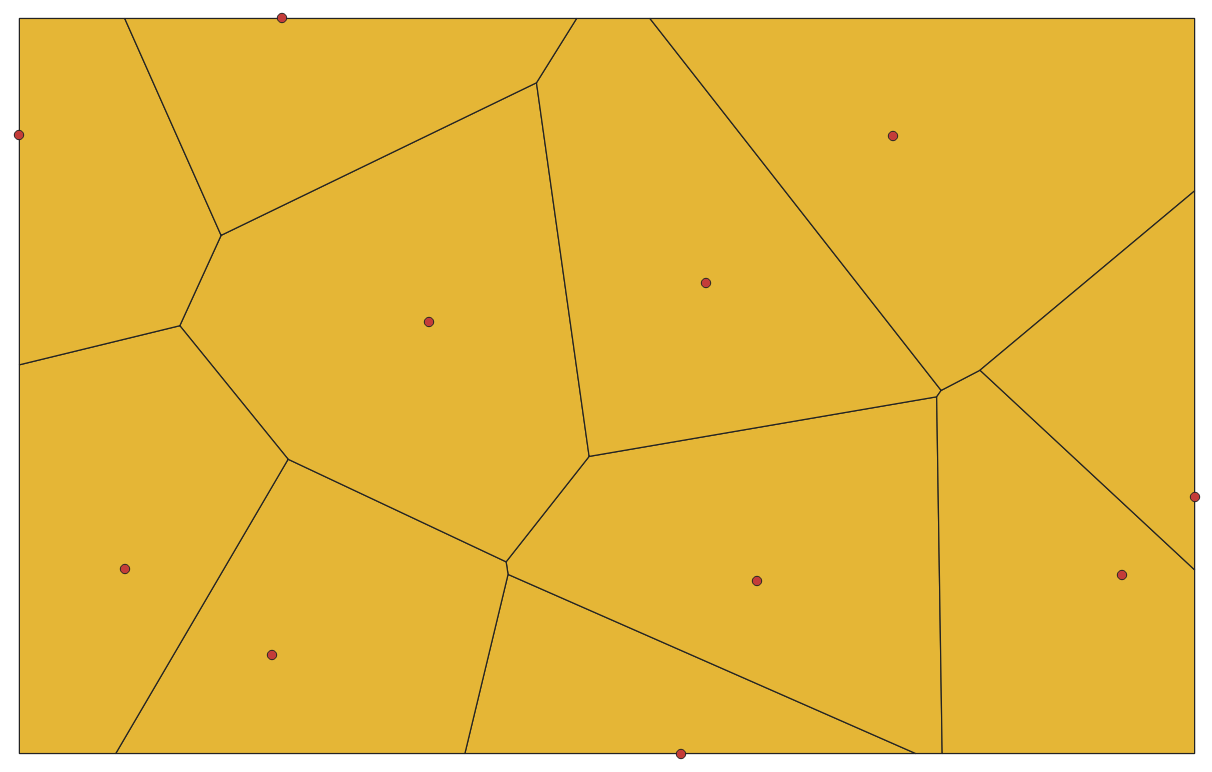 【QGIS入门实战精品教程】9.1：QGIS构建泰森多边形（Thiessen Polygon）实例精解