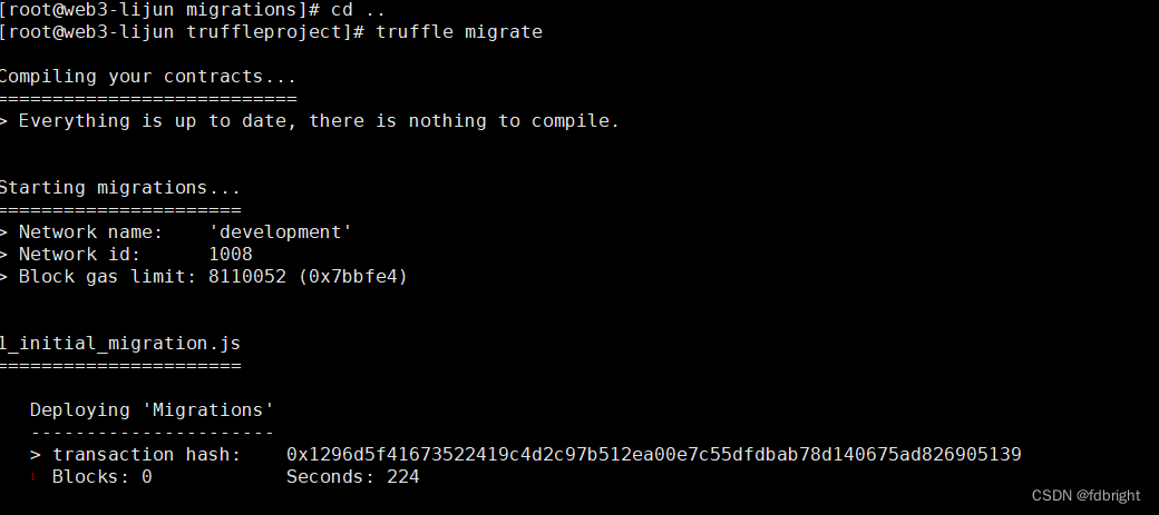 truffle migrate一直报错，Transaction was not mined within 750 seconds, please make sure your transaction