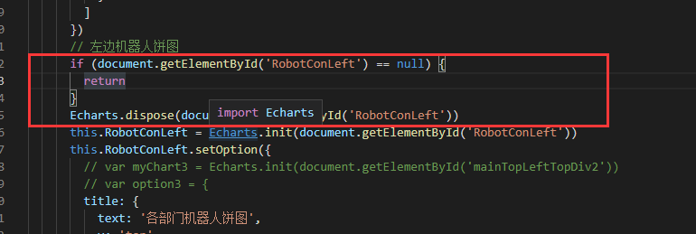 Vue Echarts "There is a chart instance already initialized on the dom 