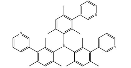 三[2,4,6-三甲基-3-(3-吡啶基)苯基]硼烷，3TPYMBcas：929203-02-1