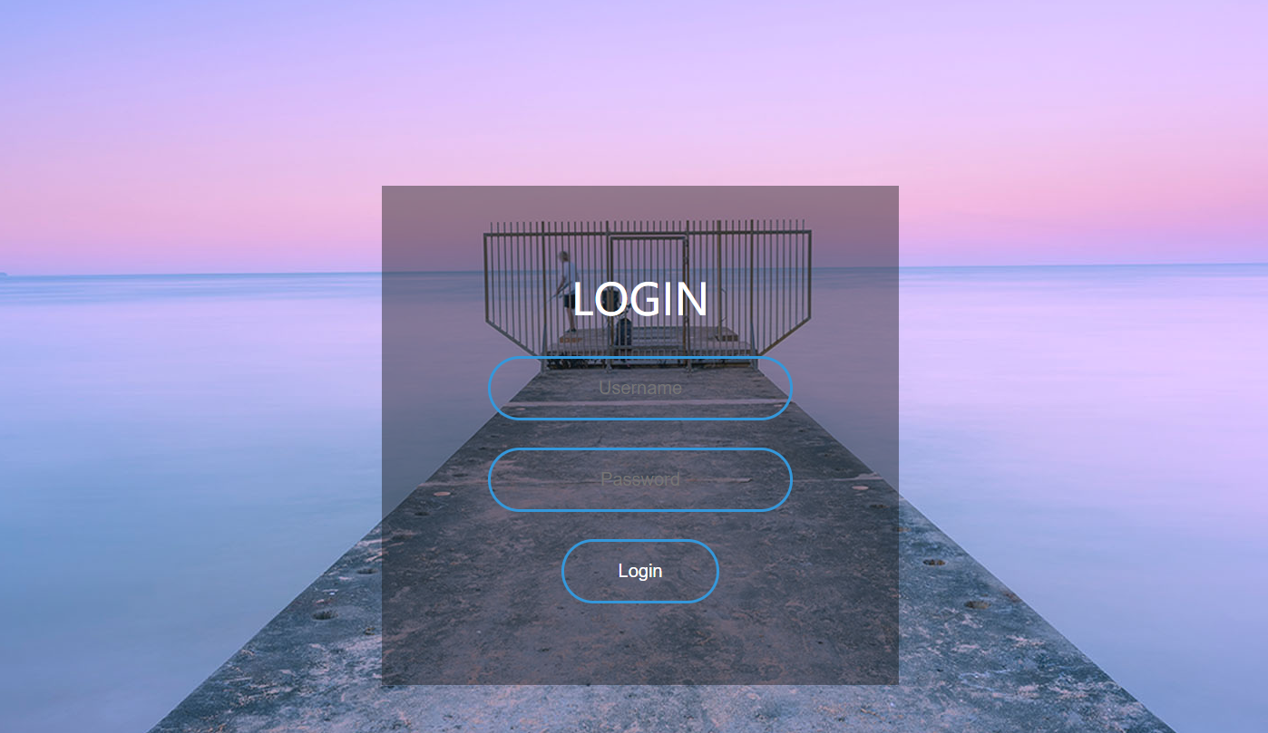 使用htmlcss设计简单登录界面