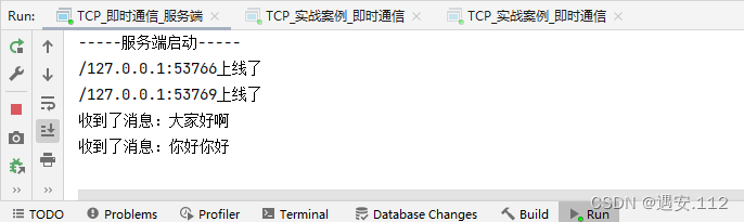 TCP实战案例之即时通信、BS架构模拟