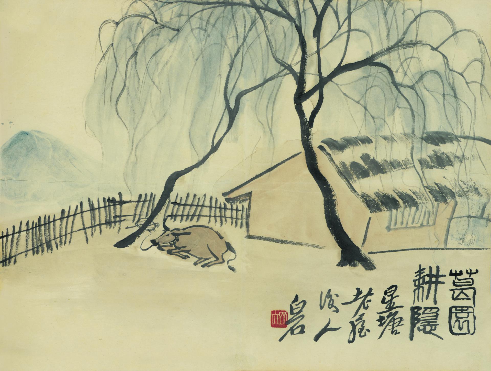 名画380 齐白石《借山图册二十二开》_书剑飘〇的博客-csdn博客