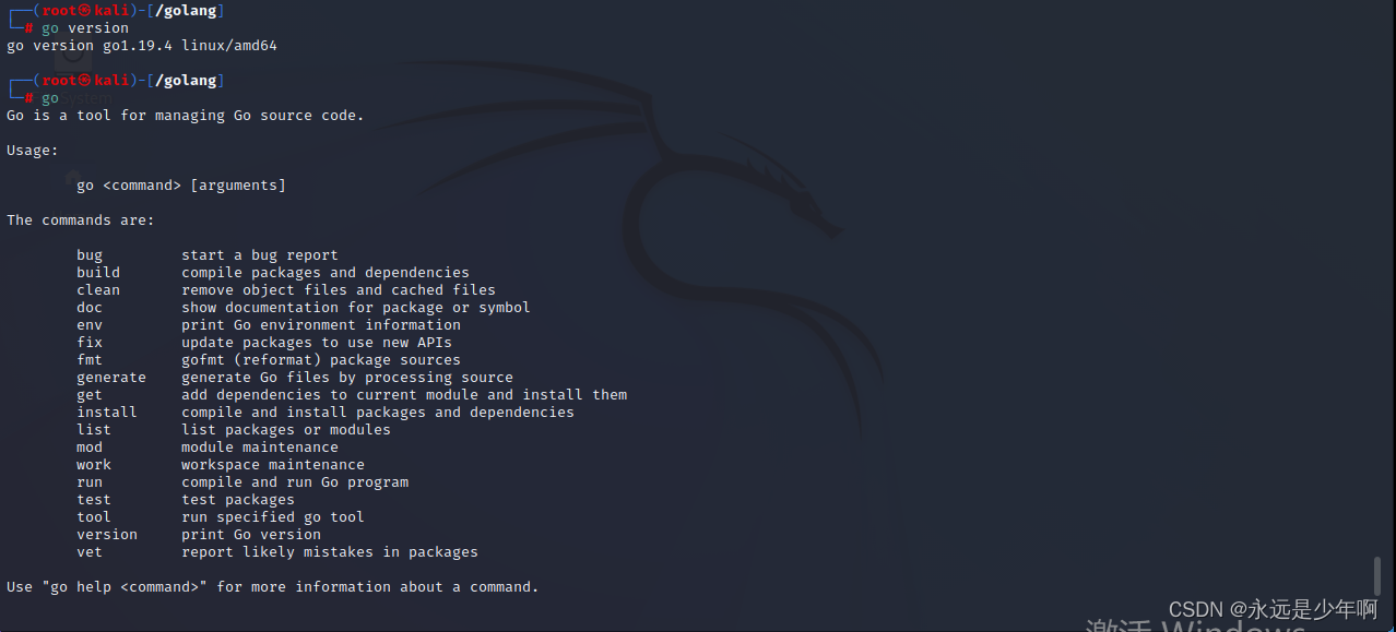 Kali Linux安装go语言环境详解
