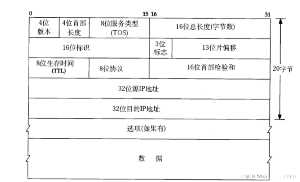 IPv4协议头