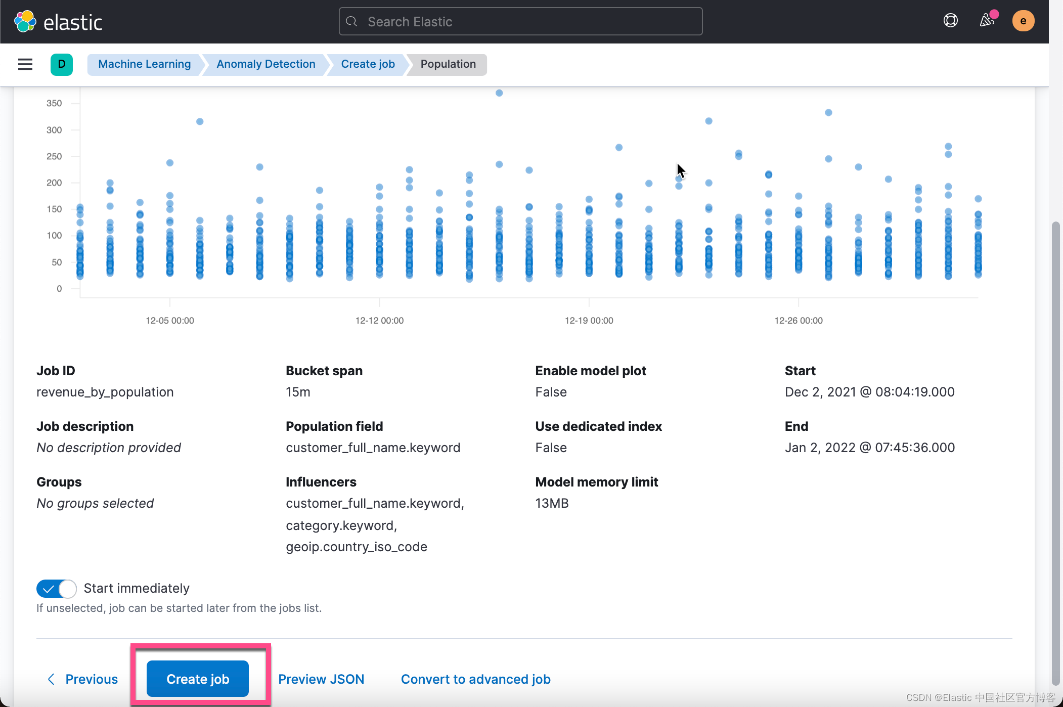 Elastic Check Elastic:如何使用 Elastic 机器学习来侦测异常(二)_elastic discover-CSDN博客