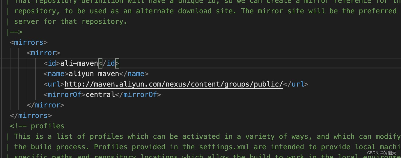 linux修改Maven仓库地址为阿里云仓库_linux maven修改阿里云地址CSDN博客