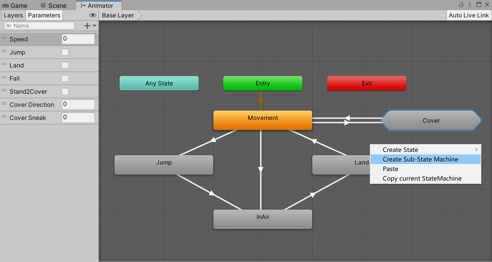 Sub-State Machine