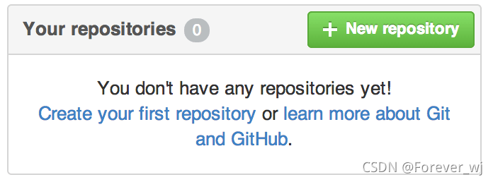 “Your repositories” 区域