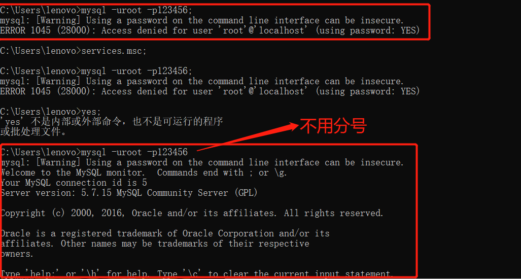  warning using a password on the command line interface can be