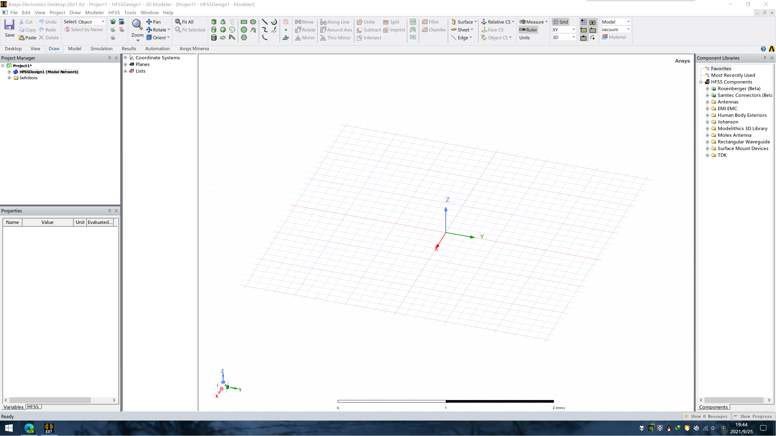 HFSS(ANSYS Electronics)建立工程和基本绘图方法_hfss和ansys是一个软件吗-CSDN博客