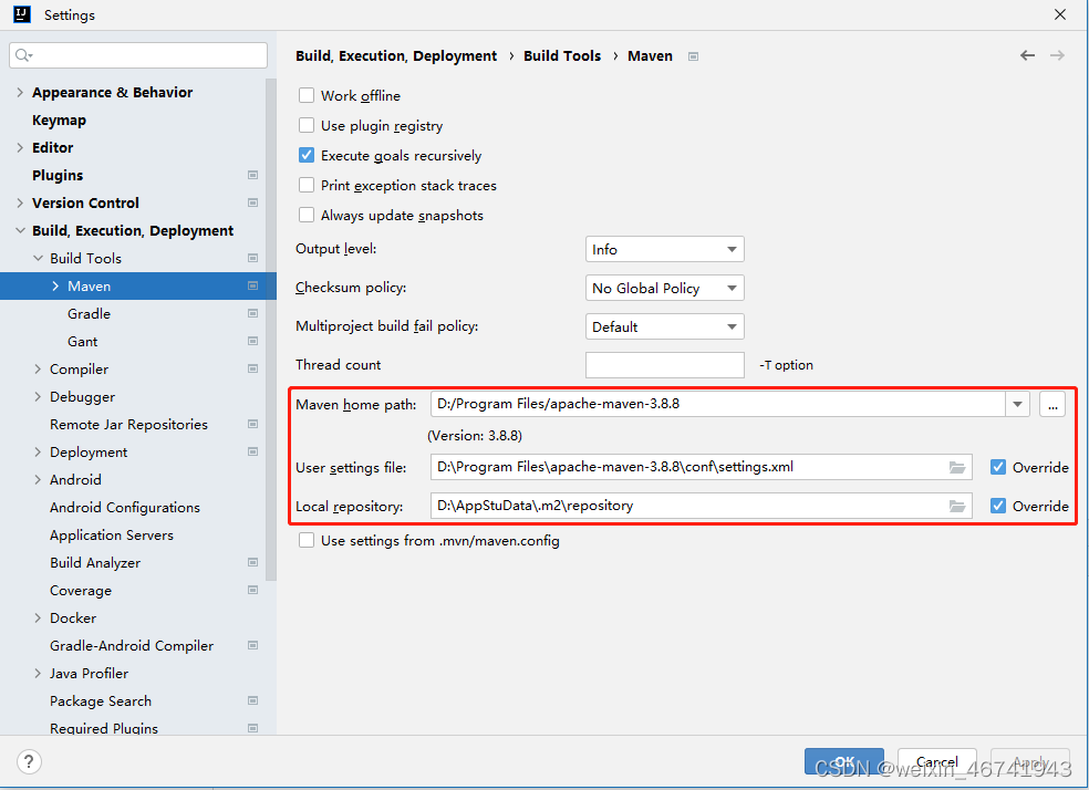 IDEA配置Maven_idea maven settings配置CSDN博客