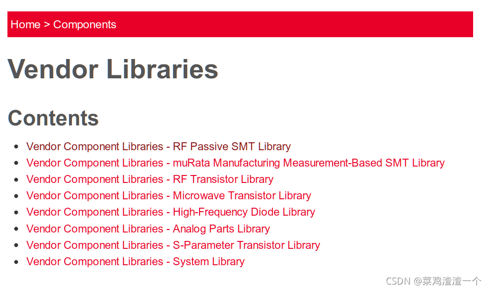 Vendor Library ADS(Advanced Design system)安装供应商提供的库(Vendor Libraries)_ads第三方库-CSDN博客