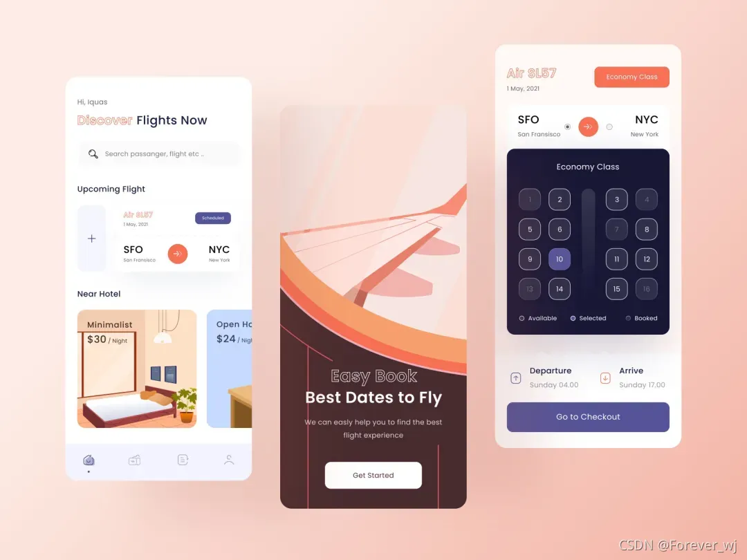 Flight Booking Mobile App by Sauqi Arif