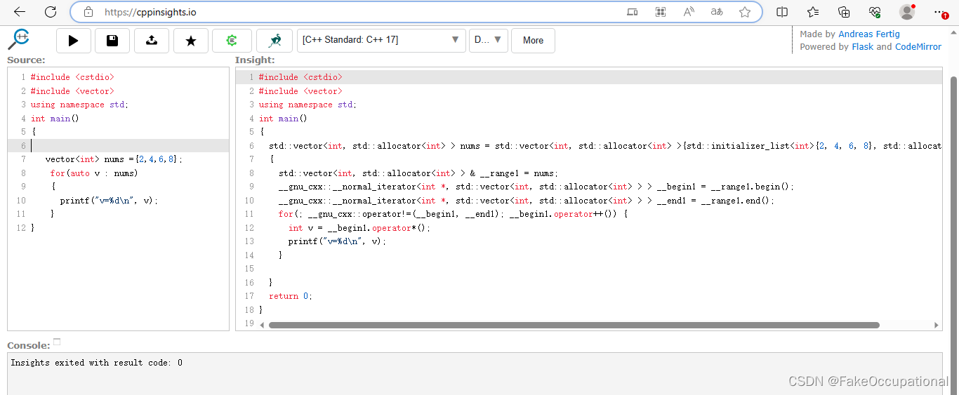 C++ Insights: 源码工具