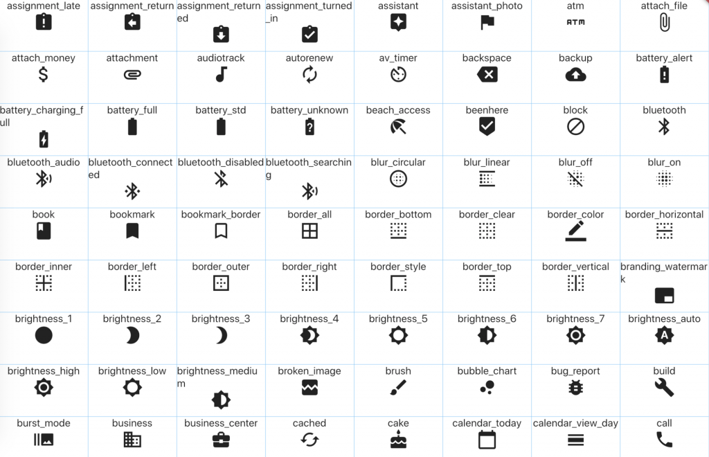 Flutter Icons 内置图标库，全套Material图标_flutter icons图标有哪些-CSDN博客