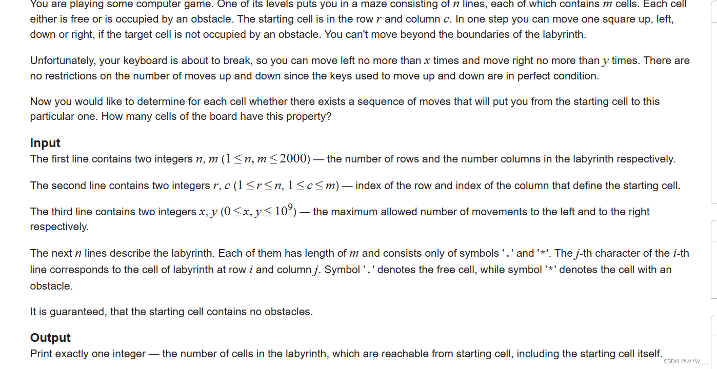 D. Labyrinth(双端队列BFS)