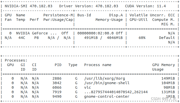 nvidia-smi