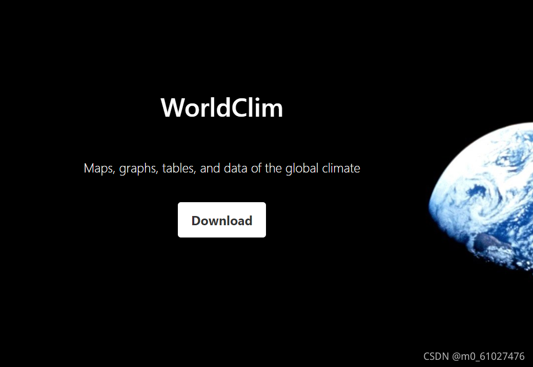 Worldclim Database WorldClim 数据下载-CSDN博客