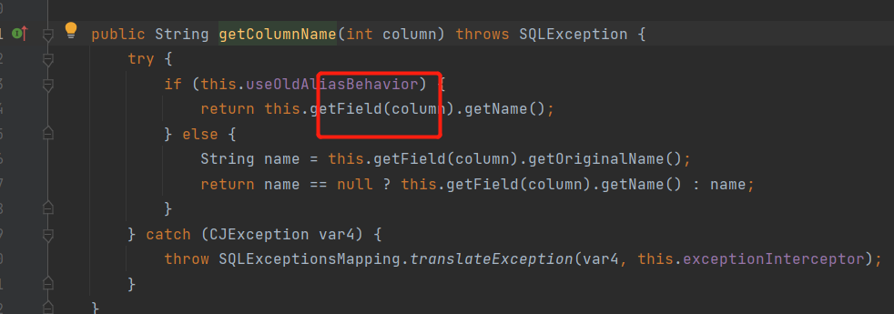 sqlresultset resultsetmetadatagetcolumncount() out of range