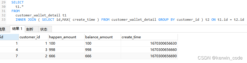 Mysql分组查询每组最新的一条数据（五种实现方法）