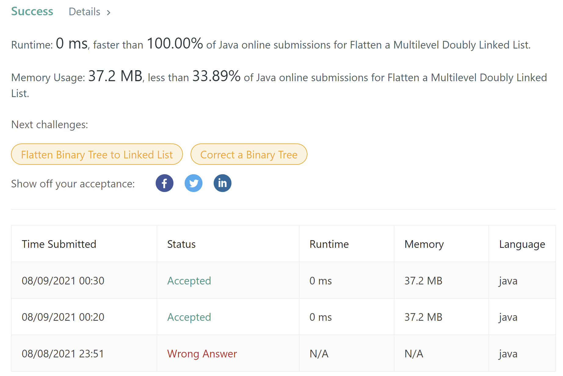 430. Flatten a Multilevel Doubly Linked List | 430. 扁平化多级双向链表（DFS）