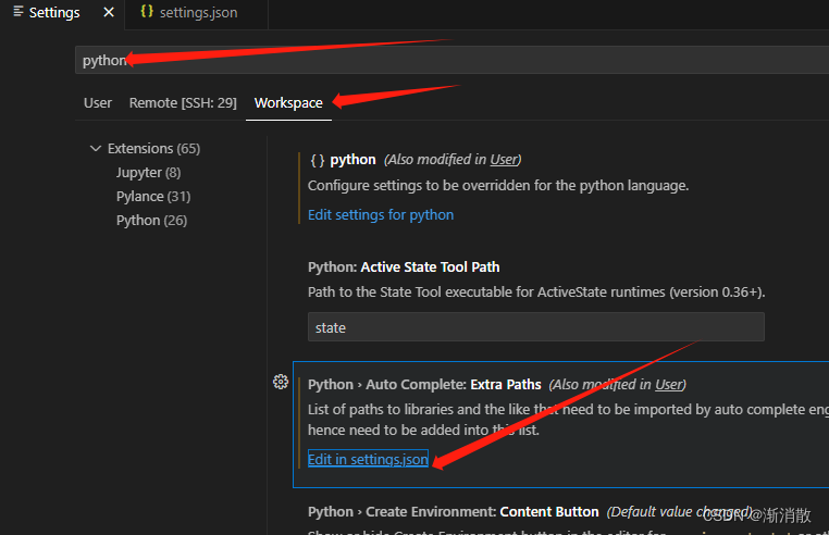 vscode服务器端不加载python和Pylance扩展_vscode pylance-CSDN博客