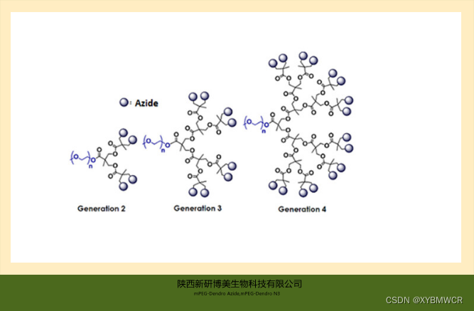 mPEG-Dendro Azide,mPEG-Dendro N3,甲氧基聚乙二醇树状叠氮化物bisMPA树状大分子供应