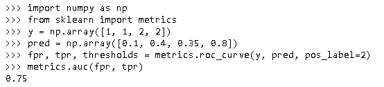 python中sklearn包计算AUC——sklearn.metrics.auc函数解析_sklearn auc-CSDN博客