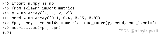 python中sklearn包计算AUC——sklearn.metrics.auc函数解析_sklearn auc-CSDN博客