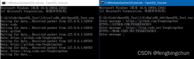 UDP协议在Windows上使用示例