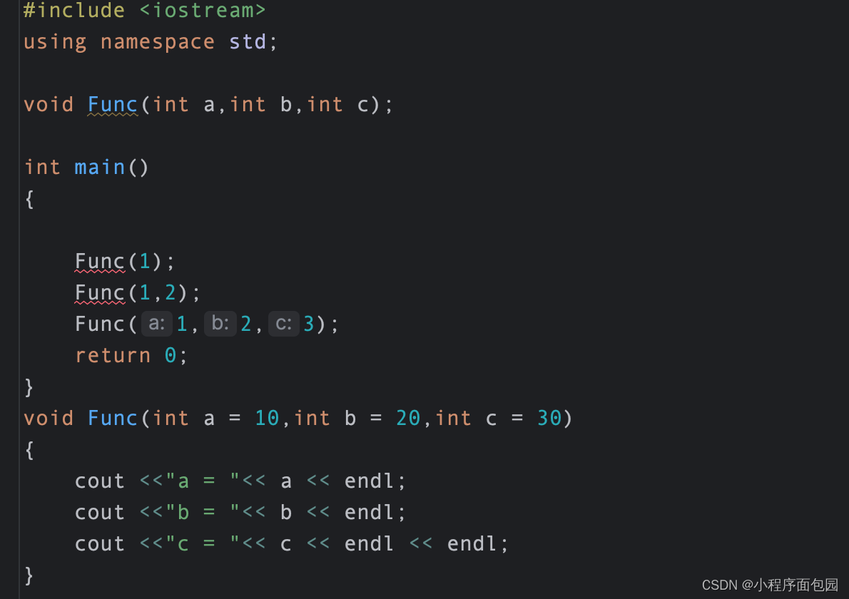 C++入门学习（2）缺省参数