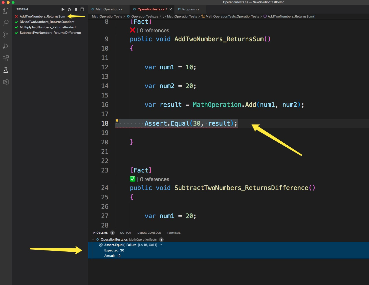 在VS Code工具中使用Solution-Explorer插件和Test-Explorer插件的详细操作步骤_vscode的explorer ...