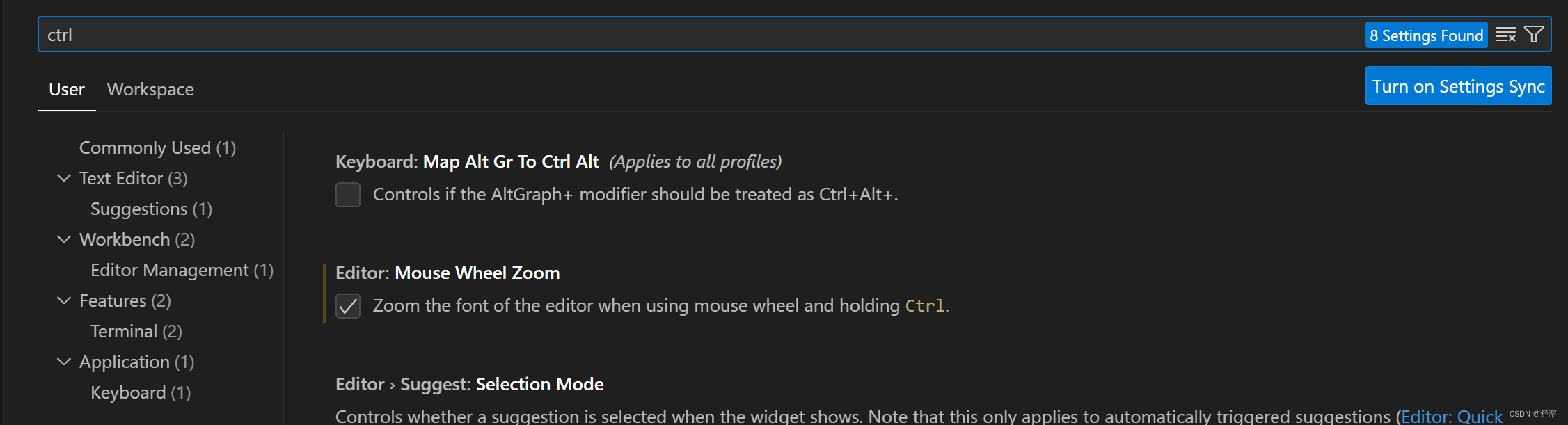 调整vscode