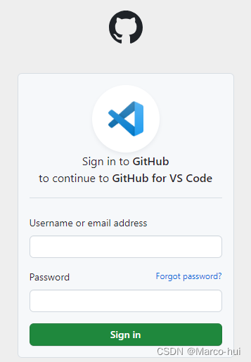 github登录页