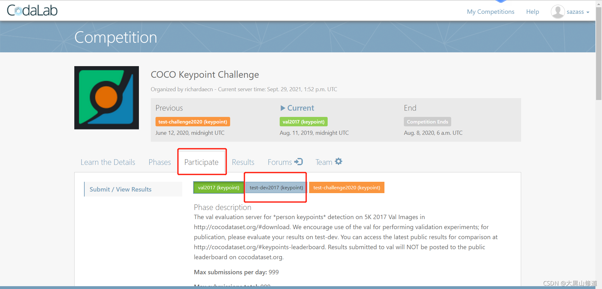 Coco Key Point 人体姿态估计coco test-dev 测试集如何测试关键点检测结果(官网在线测试)-CSDN博客