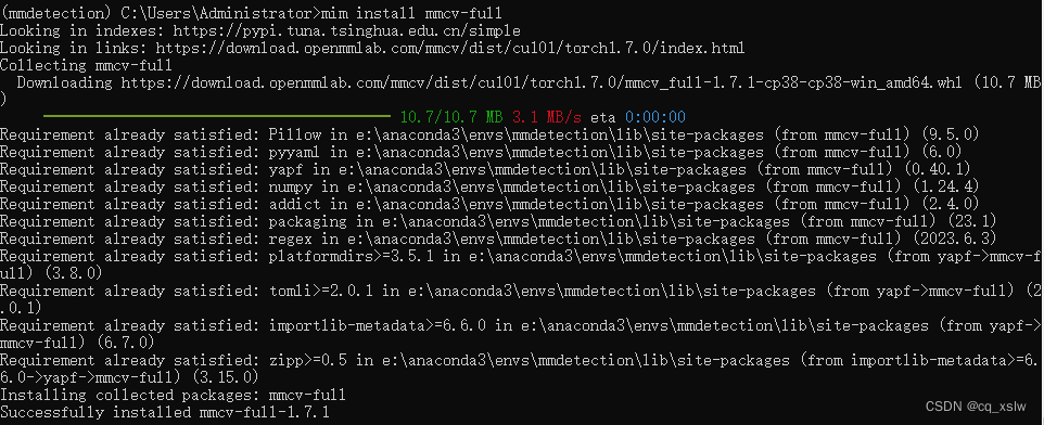 安装mmdetection，windows10_mmdetection 安装后验证 Win-CSDN博客