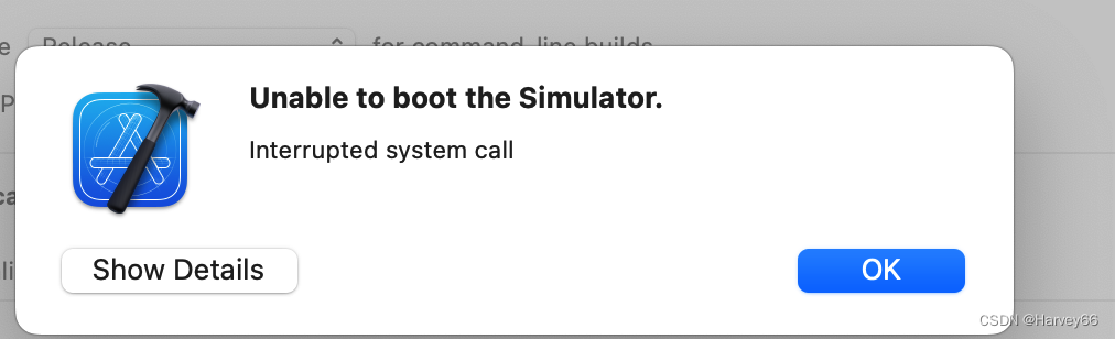 更新Xcode 版本后运行项目出现错误 Unable to boot the Simulator 解决方法