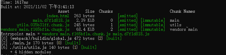 set chunk name