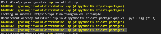 invalid distribution -ip